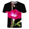 Summer hot sale, flower series 3D printed top comfortable and fashionable, creative personality short-sleeved shirt casual t-shirt