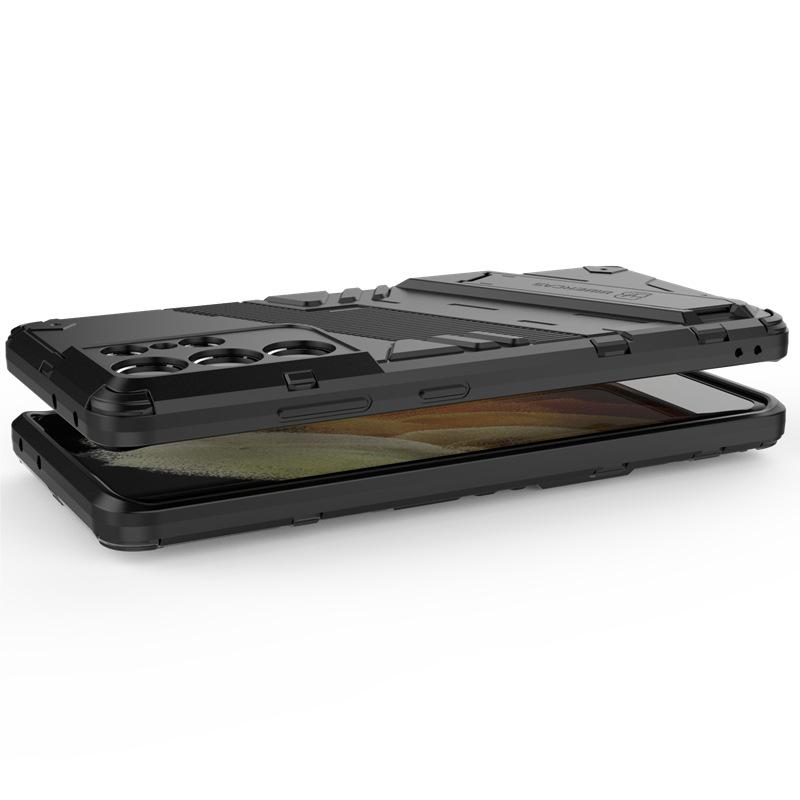 Suitable for Samsung Note20 Ultra Punk Anti Fall Case Samsung S24 Multifunctional Bracket Protection Case