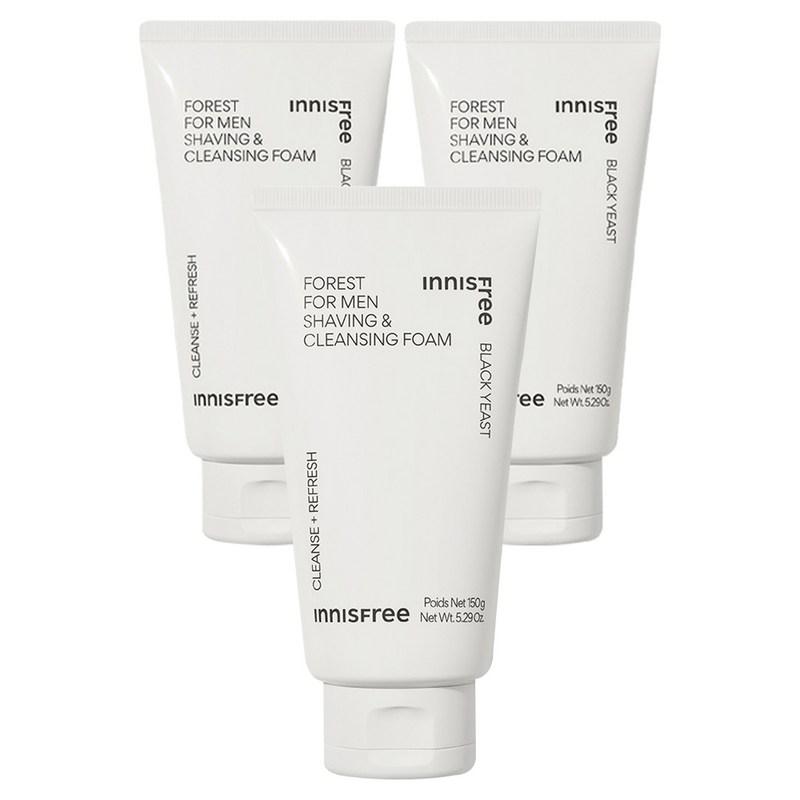 Innisfree Forest Shaving & Cleansing Foam, 150g, 3 pcs