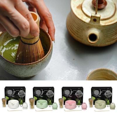 Japanisches Tee-Set 5-teiliges authentisches Matcha-Set Professionelles Matcha-Besen-Set Matcha-Kit für Matcha-Liebhaber Anfänger Familie Freunde
