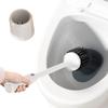 Electric Toilet Brush and Holder Set Wall Mounted Silicone Toilet Brush Silicone Bowl Cleaner Brushes Bathroom Accessories