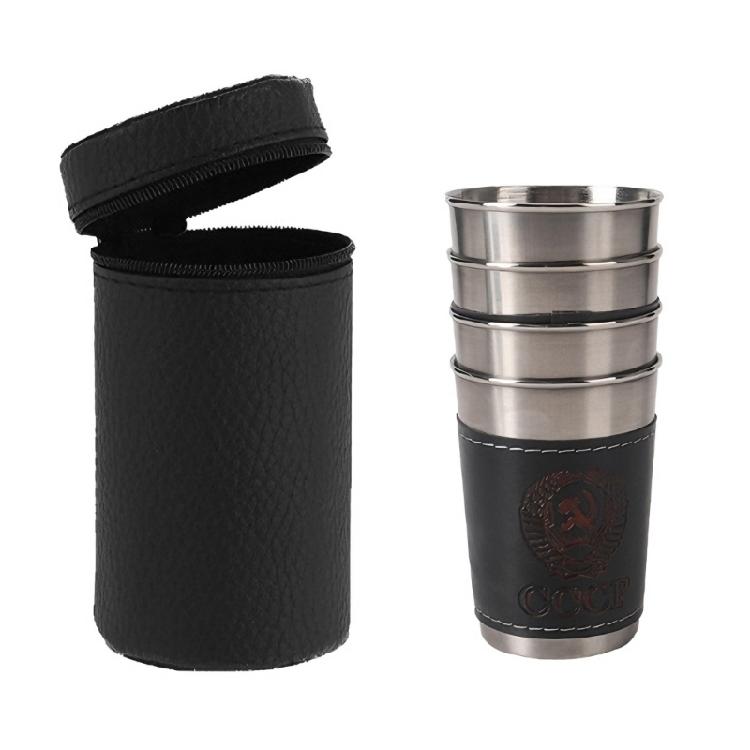 Sturdy 304 Nonrust Steel Vodka Shot Glasses Resistant To Drop Insulated Design Portable For Any Occasion