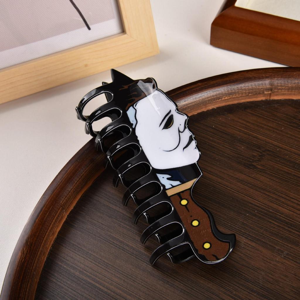 Meiya 2025 Clown Face Hair Claw Clip - Updo Shark Clip Headwear