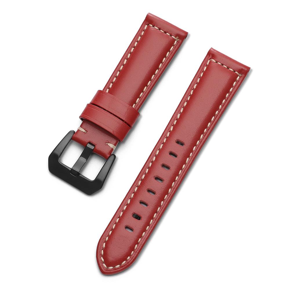 18mm 20mm 22mm 24mm Genuine Leather Watch Band Business High Quality Cowhide Stiching Strap Men Women Sport Bracelet Watchband