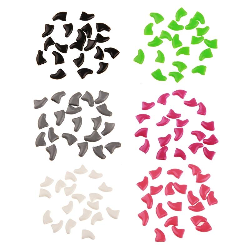 20 PCS/Lot Fashion Colorful Cat Dogs Nail Caps Soft Cat Dogs Claw Soft Claw Multi-color Can Choose Multi-size for Cats