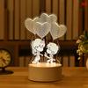 3D Plate Led Lamp Creative Night Lights Novelty Illusion Night Lamp Table Lamp Home Decorative Gift