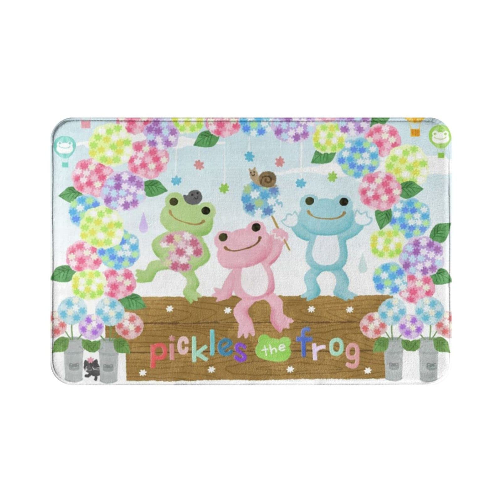 

LDU Маринованная лягушка Пушистая грязь для ванны Удаление Коммерческий Дом см х см Коврик для двери, В помещении/На улице, Быстросохнущий, Впитывающий, Моющийся, Коврик, Коврик для двери, Коврик, зелёный