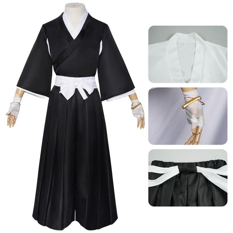 King of death linkage cos service deadwood white death overlord outfit Kurosaki Ichigo cos full set of animation game clothing