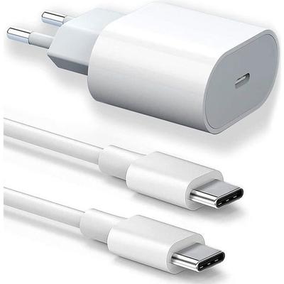 Charger - e.F.Connection - 25W - USB-C - 20W Cable - 1M for iPhone 17 / 17 Pro /17 Pro Max 16 / 15