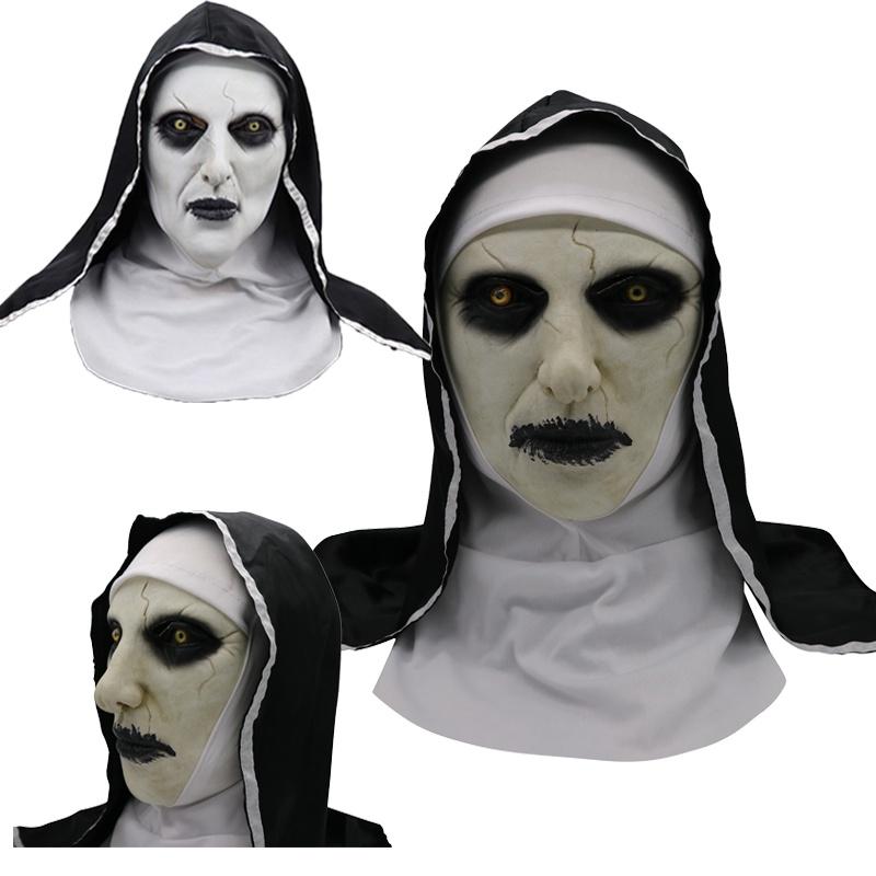 Die Nonnenkopfmaske mit entsetzlichem Design, ideal für Halloween und Kostümpartys
