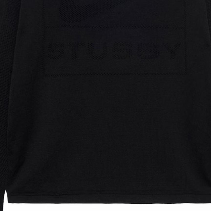 Stussy X Nike Langarm-Trikot (Asiatische Größen) Schwarz Unisex Streetwear HF3899-010