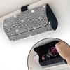 Diamant-Auto-Brillenetui, Sonnenbrillen-Aufbewahrungsbox, Brillenhalter, Sonnenblende, Brillenetui, Bling Auto-Assessoires-Innenausstattung für Damen