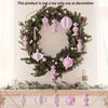 Cross-border new products pink candy cane lollipop Christmas tree wooden pendant birthday party outdoor decoration