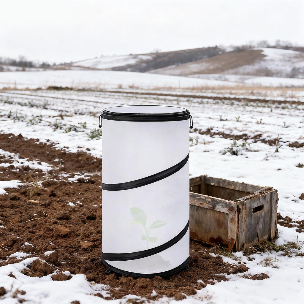 Up Winter Frost Plant Cover, 20 X 12 Inch Round Garden Plants Tent, Foldable Warm Plant Protector Enclosure For Snow Frost Indoor & Outdoor