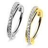 Titanium Steel Nose Rings Cartilage Hoop Earring Elegant Body Piercing Rings Unique Fashion Nose Statement for Women