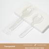 Disposable Plastic Ice Cream Spoons With Individually Packaged Modern Design For Dessert Service