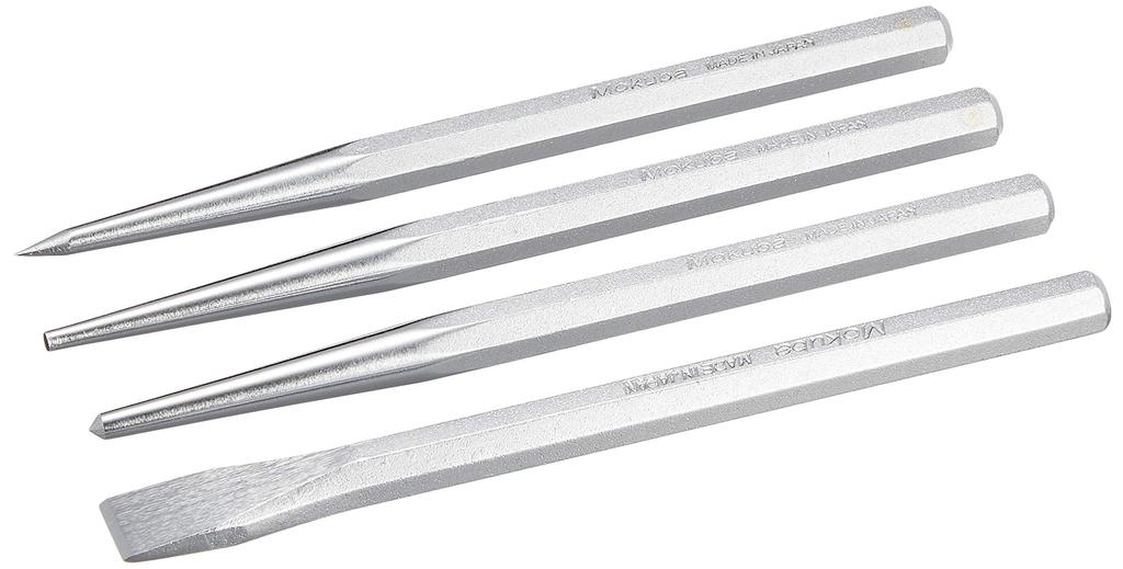 Mokuba Brand Chisel Set A64 (in Bag), 4-piece Set,