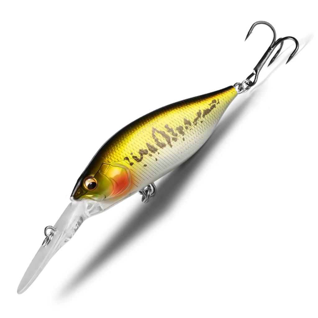 Fish Bait Flakes, 70mm, 15g, Diving, 3m, Magnet Weight System, New Fishing Lure, Minnow Crank Warbler, Fishing Tackle Hook, Hikari Goldfish Bait (E)
