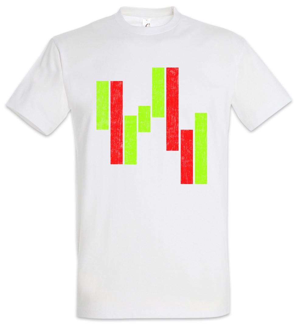 Candle Chart T-Shirt Mens Womens Tees Top Bearish Bullish Trader Fun Analyst Investment Banker Bulls 2XL