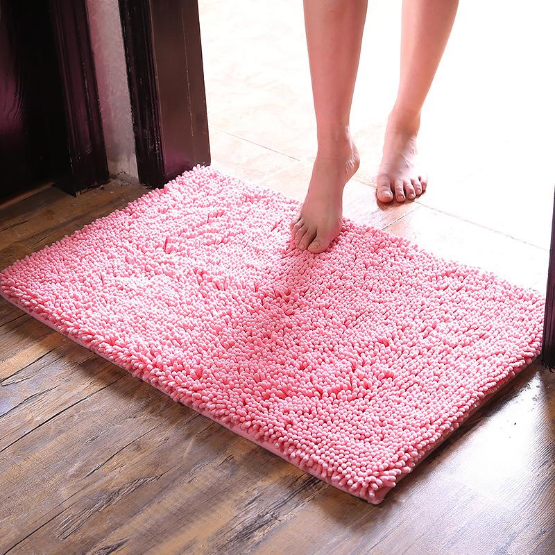 Encrypted Thickened Microfiber Chenille Floor Mat Carpet Bathroom Bathroom Absorbent Non-slip Mat Door Mat Floor Mat