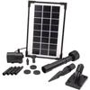 Fountain Pump - - SolarMax 250 - Flow Rate 200 L/h - Solar Panel 6V 160mA - Volcano & Jets; Cloche