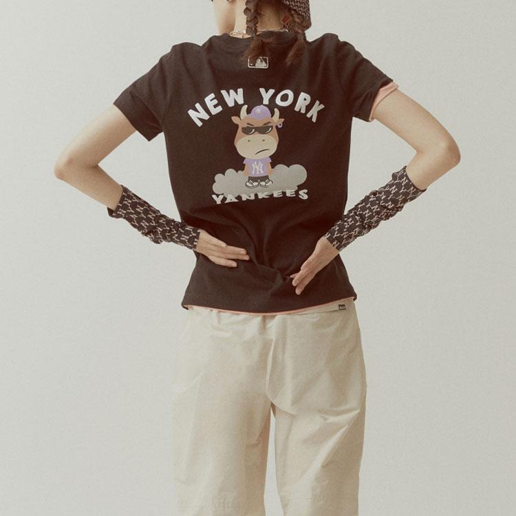 New MLB New York Yankees T Shirts Unisex Black 31TSC9131-50L