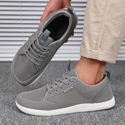 Men's Lightweight and Fashionable Casual Shoes Wide Footed Shoes Comfortable Women's Black Couple Shoes Gray High-quality Design