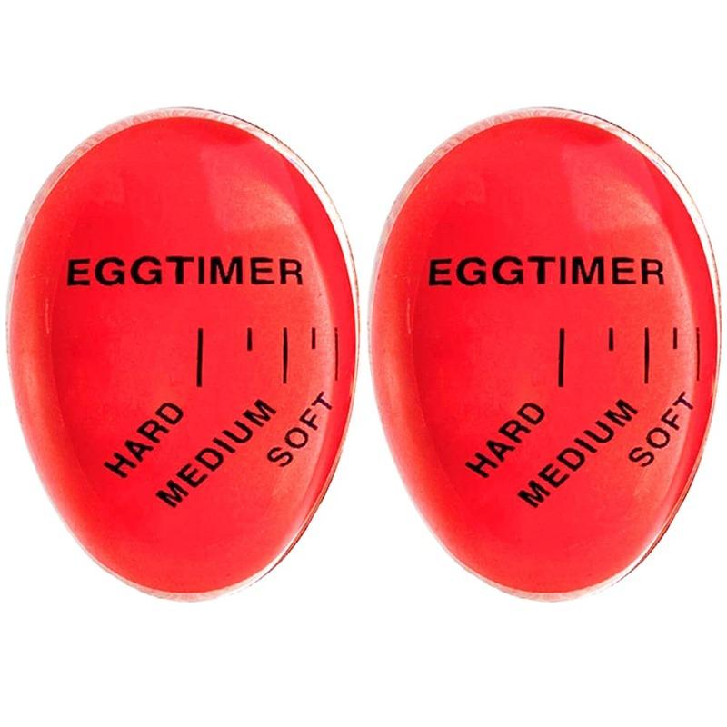 Eggklokke Kjøkken Elektronisk Gadget Farge Egg Koking Endring Deilig Løskokt Hardkokt Miljøvennlig Resin Rød Timer Verktøy