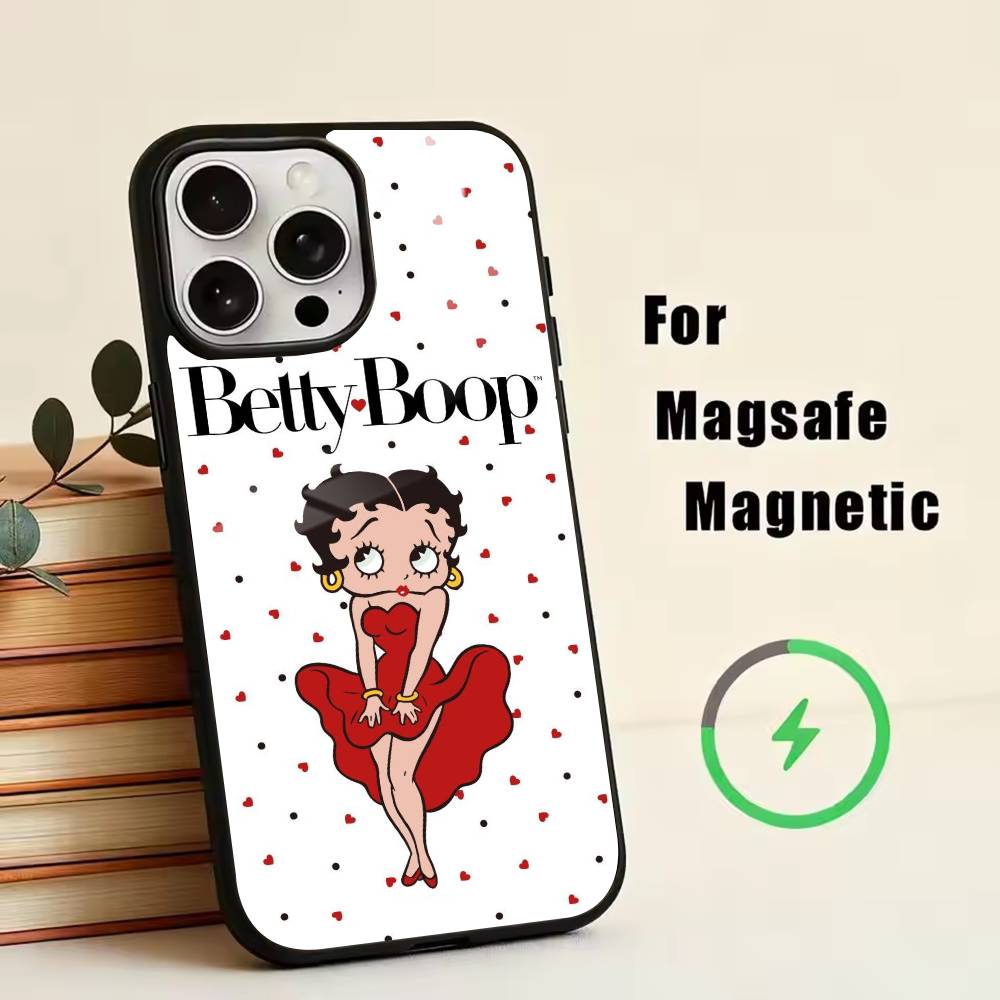 C-Cute-Betty Boop-P Phone Case For iPhone17,16,15,14,13,12,11 Plus,Pro Magnetic For Magsafe Wireless Charging