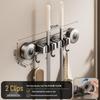 DANLE Wall-Mounted Broom & Mop Holder