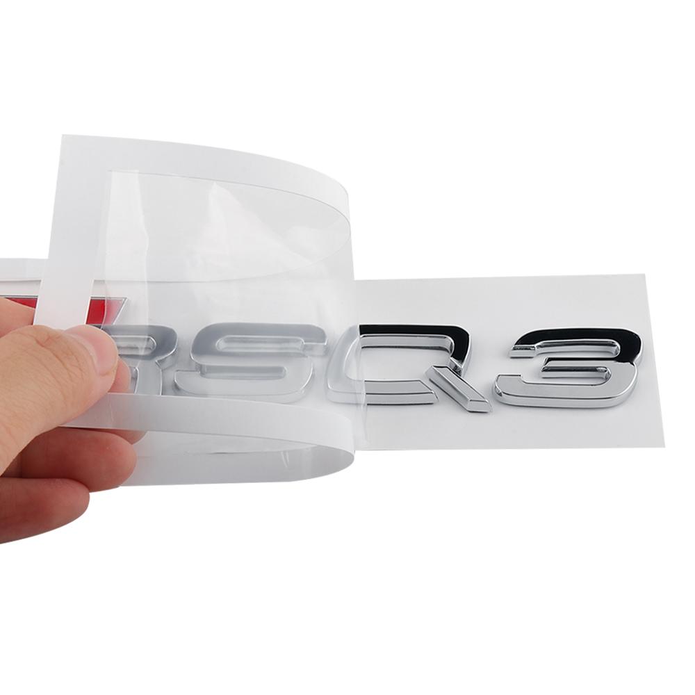 3D ABS Emblem Auto Styling Karosserie Heck Kofferraum Aufkleber Dekoration für Audi SQ3 SQ5 SQ7 RSQ3 RSQ5 RSQ7 Auto Modifikationszubehör