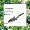 Garden Tool Set: Shovel, Digging Hoe, and Rake for Soil, Flowers & Vegetables