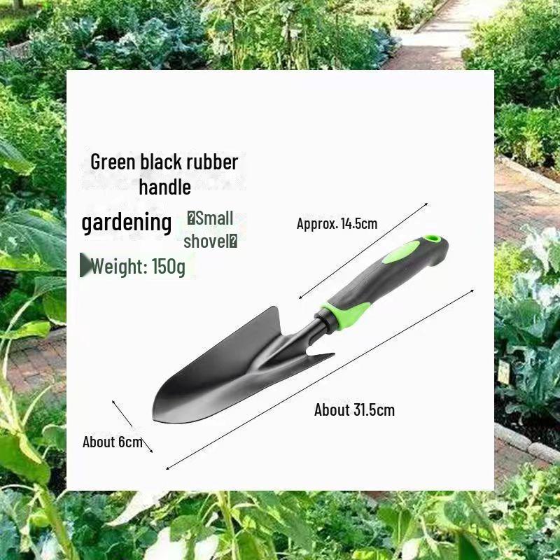 Garden Tool Set: Shovel, Digging Hoe, and Rake for Soil, Flowers & Vegetables