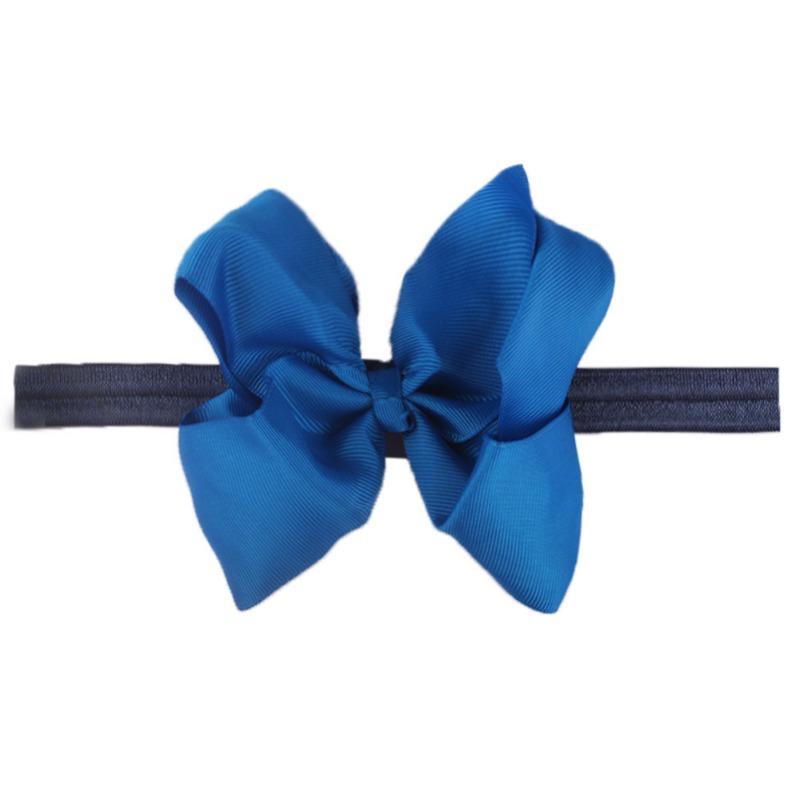 New Children's Headband, Fashionable Baby Hair Accessories, Dovetail Bow Headband, Solid Color Seamless Elastic Belt.