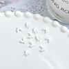 ins Pink and White Mini Bowknot Nail Art Accessories Resin Girly Wearable Nails DIY Decoration Materials