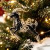 Seasonal Ornaments for Shopping Malls Black Goat Christmas Tree Hanging Ornament 2D Acrylic Festive Lightweight Holidays Pendant Decorative