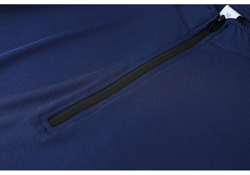 2024 Men's Quick-Dry Long Sleeve Thumbhole Sports T-shirt - Windproof, Half-Zip Running & Fitness Top for Spring/Autumn.