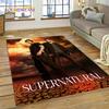 SPN Newest Supernatural Dean Sam 3D Carpet Rug for Bedroom Living Room Home Sofa Decoration,Children Game Large Decor Floor Mat