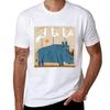 Rhino With Three Birds Tshirt Lightweight Casual Summer Tshirt