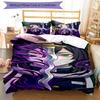 Mitsuri & Iguro 3pcs Bedding Set Duvet Cover Closure Includes 1 Duvet Cover & 2 Pillowcases for All Seasons Bedroom Home Dorm Decor
