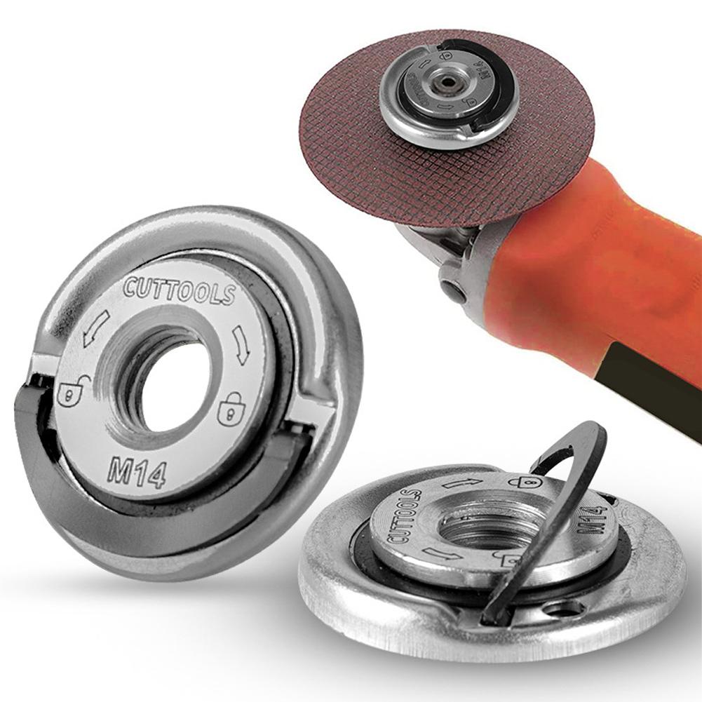 M14 Angle Grinder Quick Release Self-Locking Grinder Pressing Plate Flange Nut Power Chuck For Angle Grinder Clamping Flange