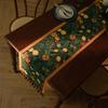 American Retro Jacquard Table Runner Dining Table Cloth Tea Table Cabinet Decorative Strip