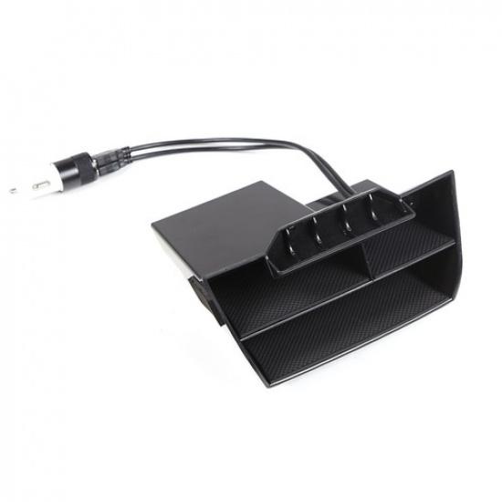 ABS Inner Center Console Storage Box for Honda Civic Sedan 2016- W/ USB