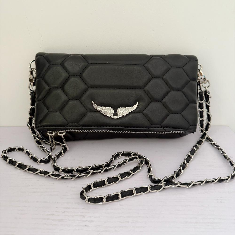 ZV bag new cross-border high-quality zipper commuter shoulder handbag European and American fashion women's bag casual messenger bag