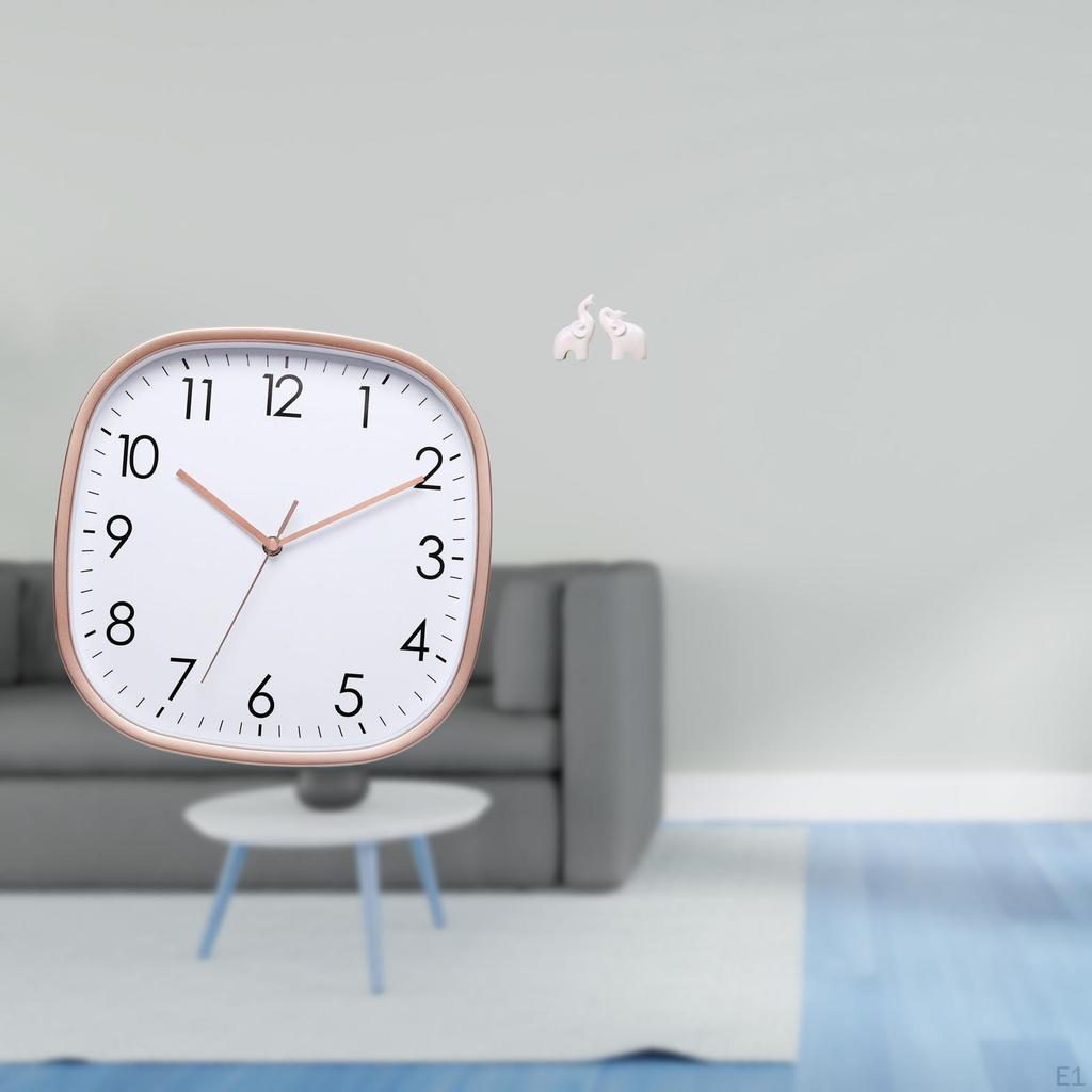 Vintage Elephant Wall Clock Art Large Digital Hanging Design Low Noise Practical Tabletop Animal