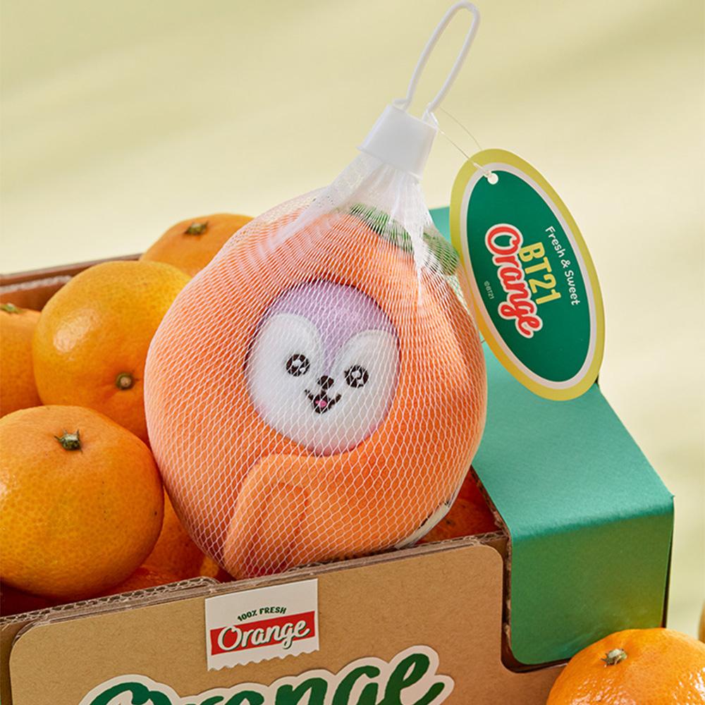 BT21 MANG Baby Orange Party Plush Keychain