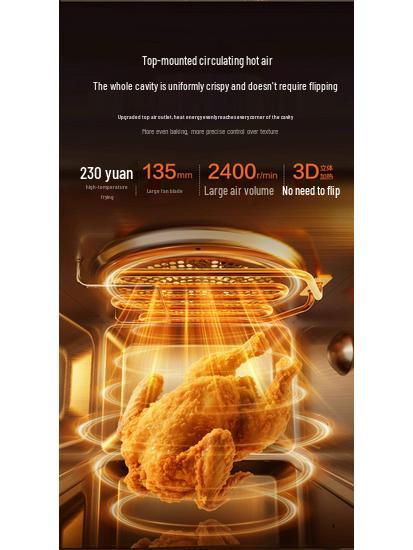 Supor Smart Air Fryer Oven: Large Capacity, High Power, No-Coating, Variable Frequency, Integrated Microwave & Grill for Home Use.