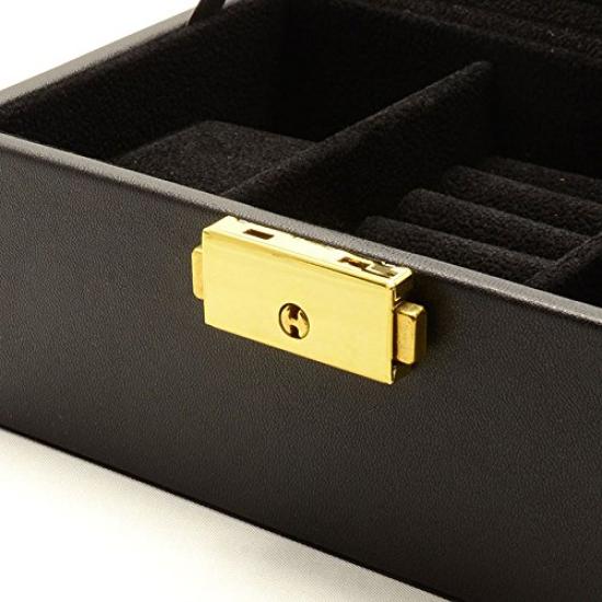 Watch storage watch pair pair collection accessory ring black [Nopple] box, box, watch, box, box, case, storage, [item]