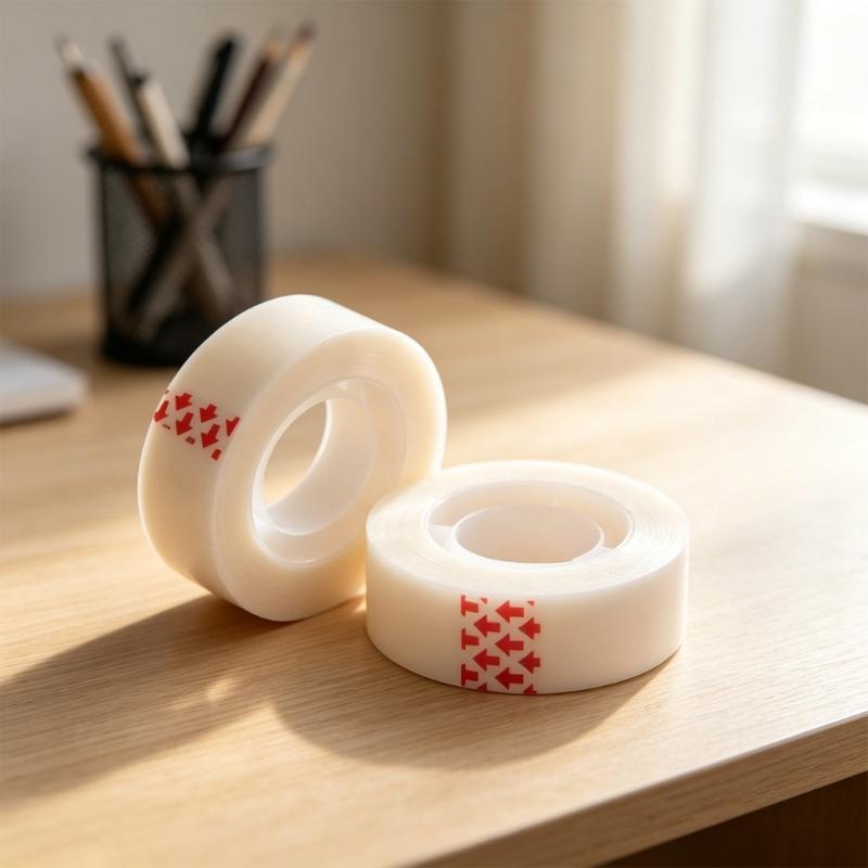 See Through Sticky Tape Tear Easily Clean Clear Invisible Adhesive Tape For Daily Use Leave Not Mark On Any Surfaces