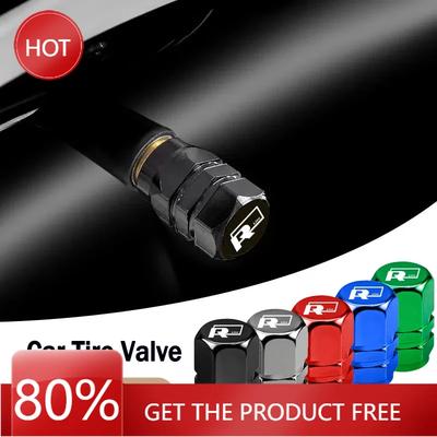 2025 Hot Car Wheel Tire Valve Caps Tyre Stem Covers Airdust Waterproof For Volkswagen Rline Teramont T-Cross Arteon Jetta T-ROC